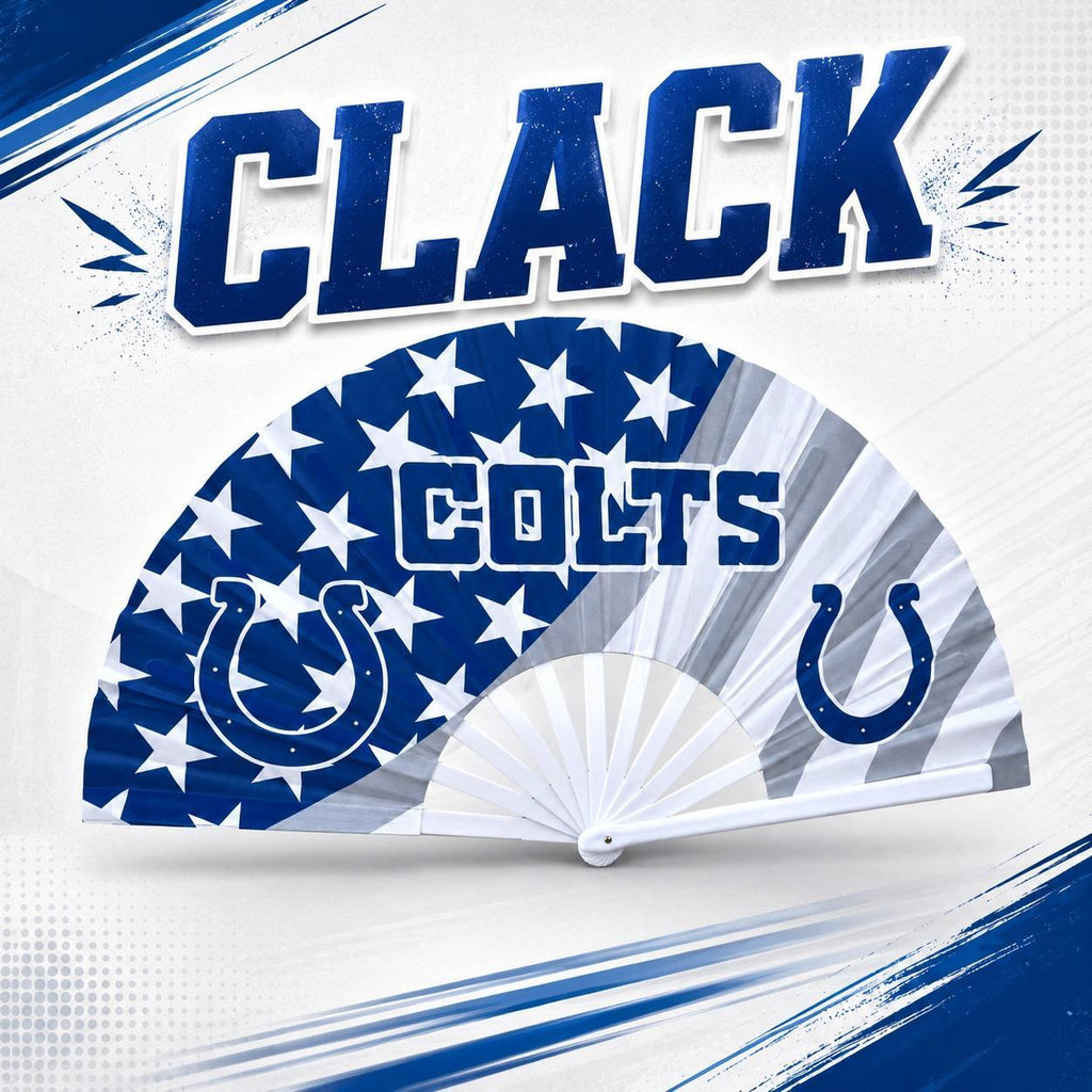 Indianapolis Colts Clack Fan | NFL Game Day Folding Hand Fan