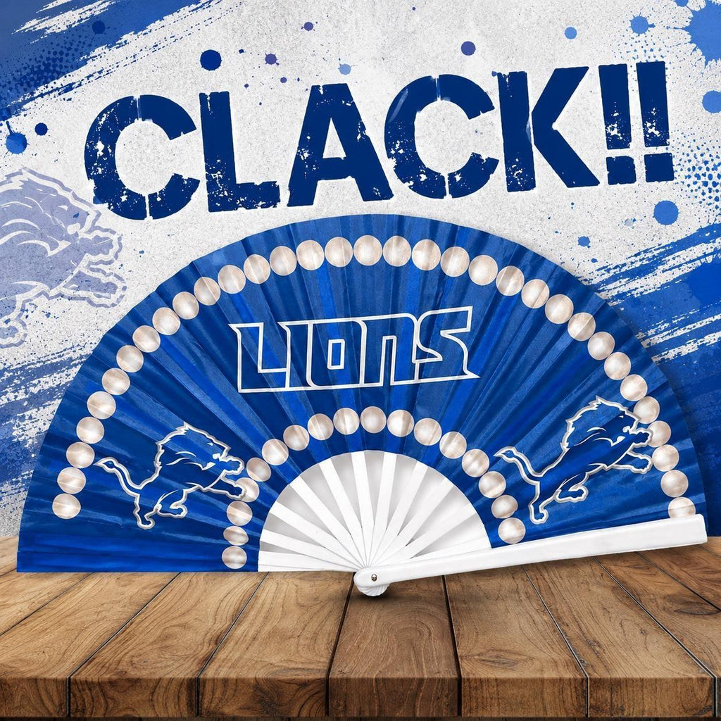Detroit Lions Clack Fan | Blue NFL Game Day Hand Fan