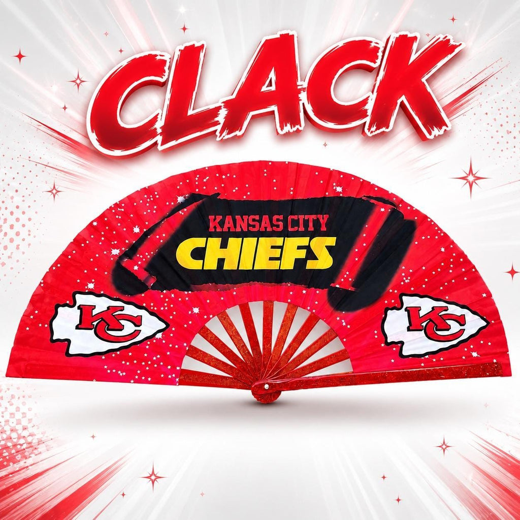 Kansas City Chiefs Clack Fan | NFL Game Day Folding Hand Fan