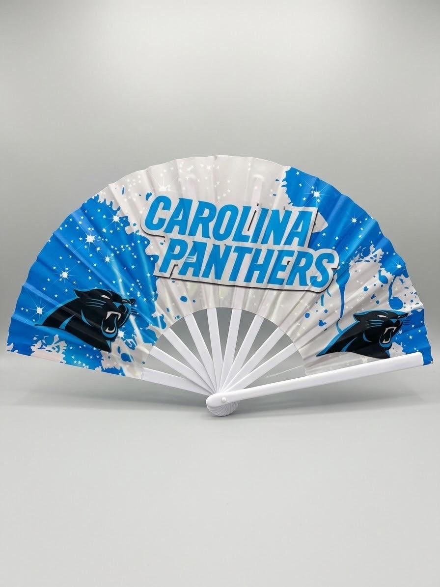 Carolina Panthers Clack Fan | NFL Game Day Folding Hand Fan