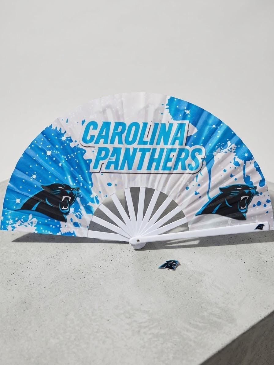 Carolina Panthers Clack Fan | NFL Game Day Folding Hand Fan