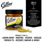 Candied Lemon Twist in Syrup 10.9 oz , Set of 6