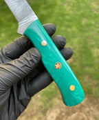 Custom made Damascus steel fillet knife