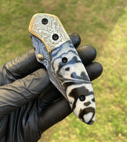 Damascus Blade EDC Pocket Knife