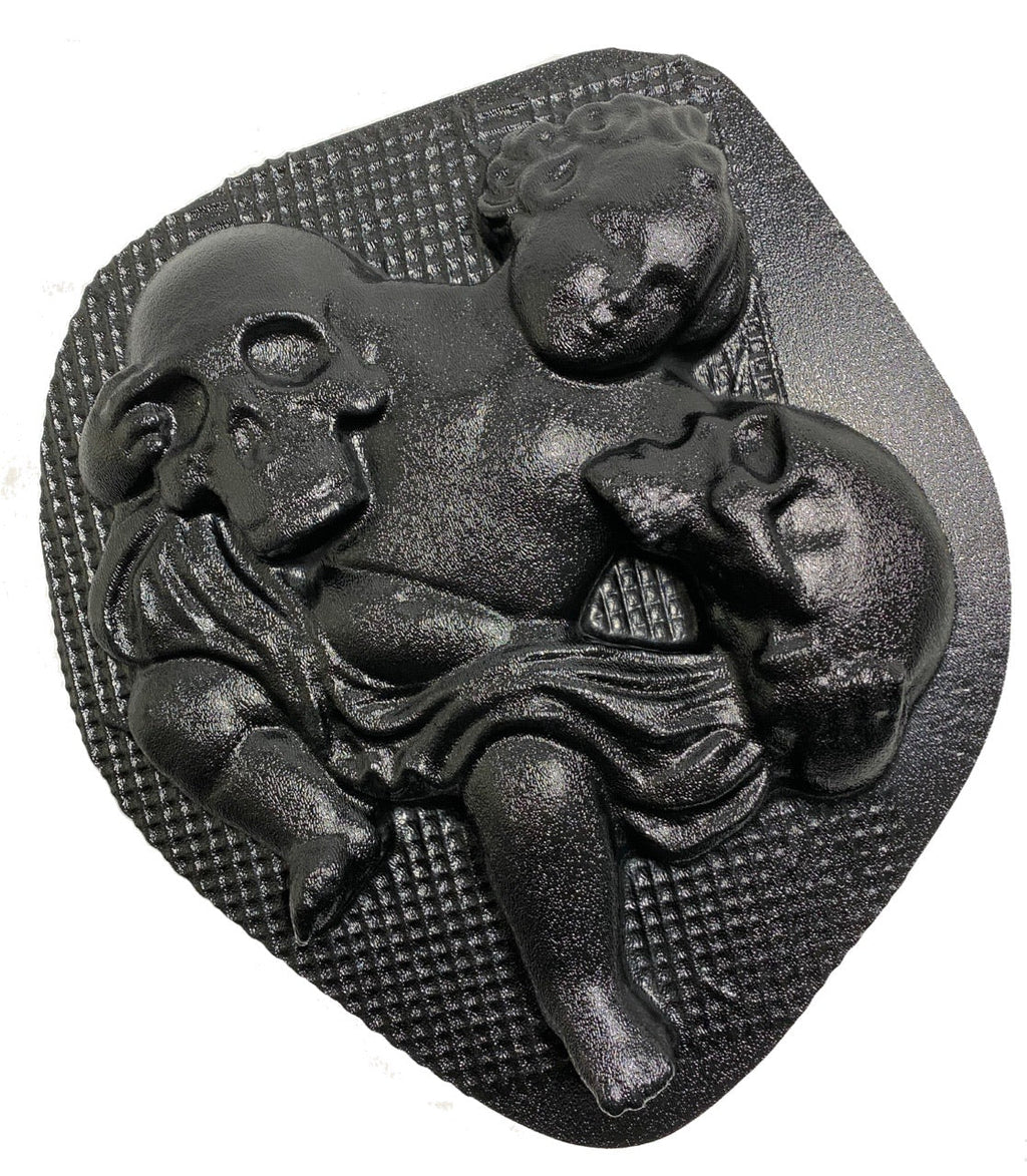 Cherub Holding Skulls Mold | Gothic Angel Casting Mold | Pacific Mold Design