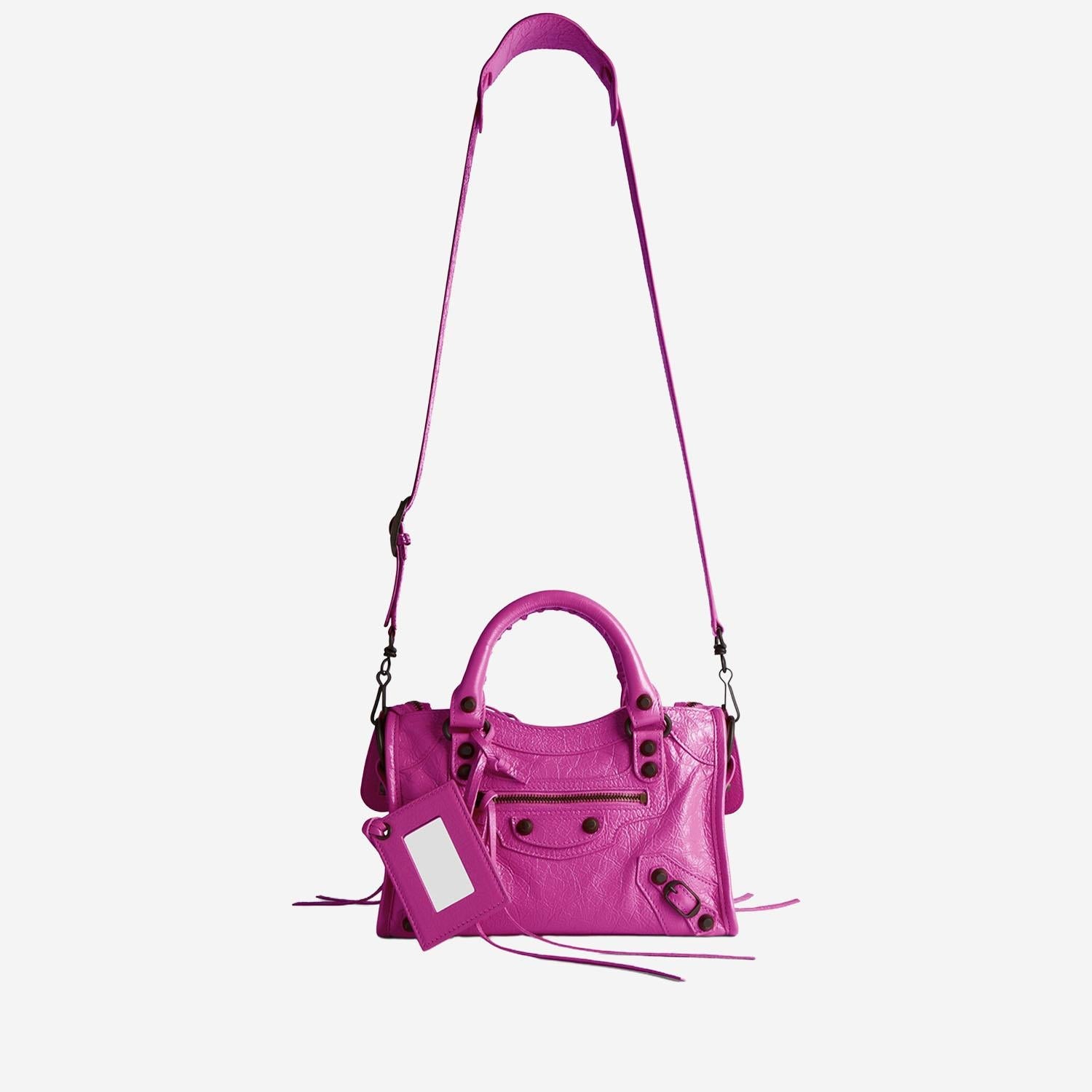 Balenciaga Mini Le City Bag Fuchsia Lambskin
