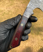 FORGED DAMASCUS STEEL Meat Cleaver Chopper Knife