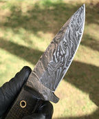 Camping knife Handmade Damascus Steel Hunting Knife