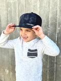 Premium Active 6-Panel KidVibes Hat (Multicam Black)
