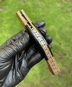 Custom Handmade Damascus Blade EDC Folding Pocket Knife