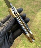 Damascus Blade EDC Pocket Knife