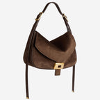 Balenciaga Brown Suede Cicca Shoulder Bag