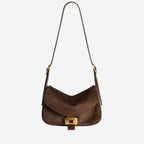 Balenciaga Brown Suede Cicca Shoulder Bag