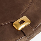 Balenciaga Brown Suede Cicca Shoulder Bag