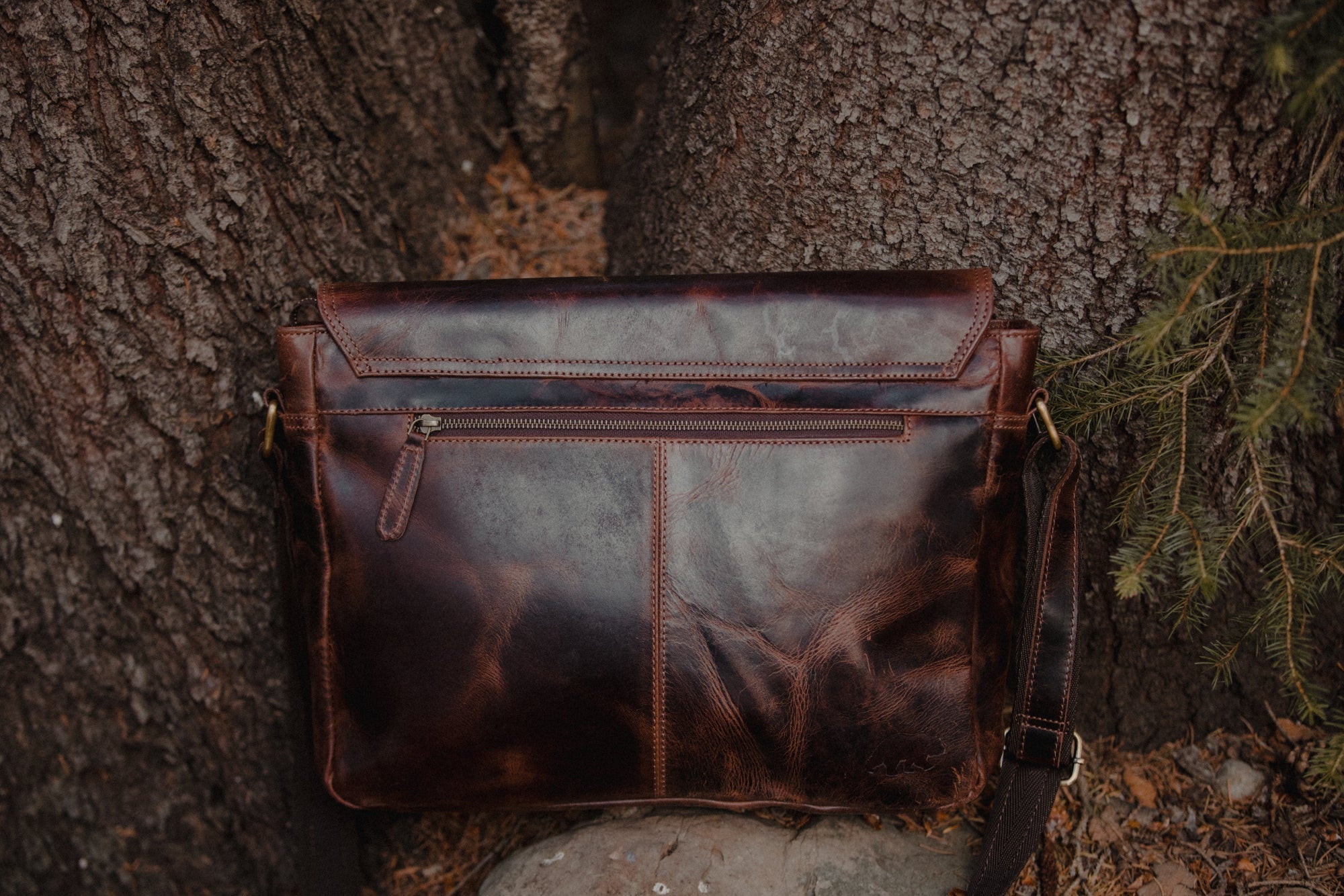 Buffalo Leather Messenger