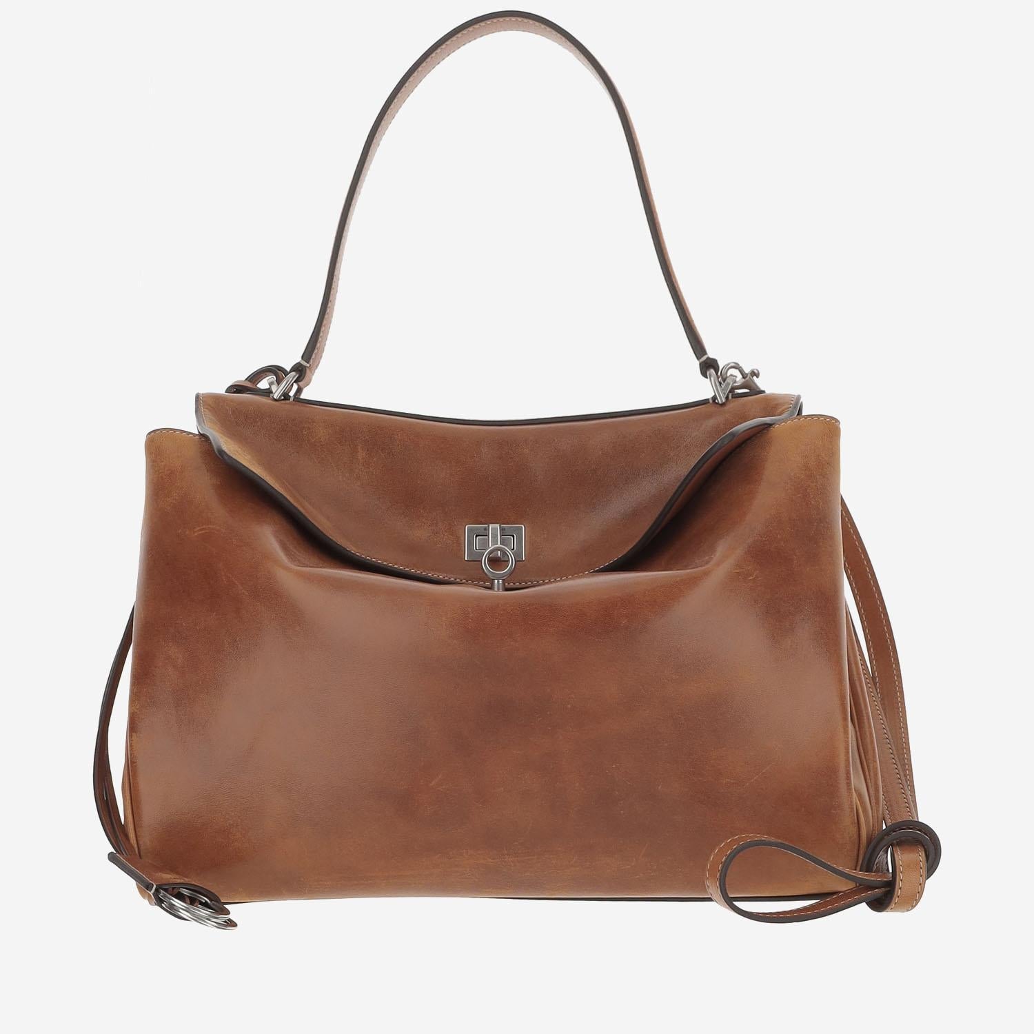 Balenciaga Brown Rodeo Shoulder Bag