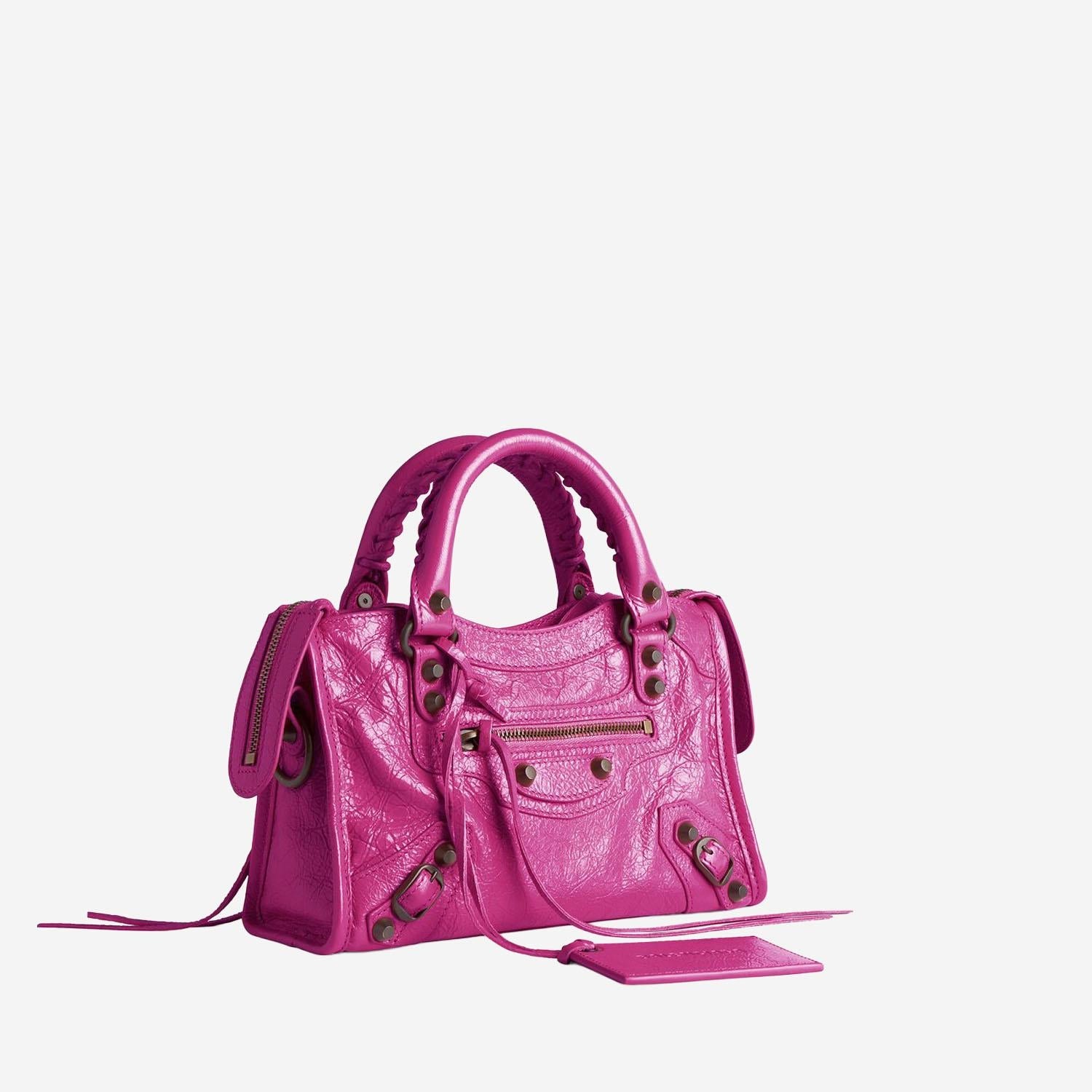Balenciaga Mini Le City Bag Fuchsia Lambskin