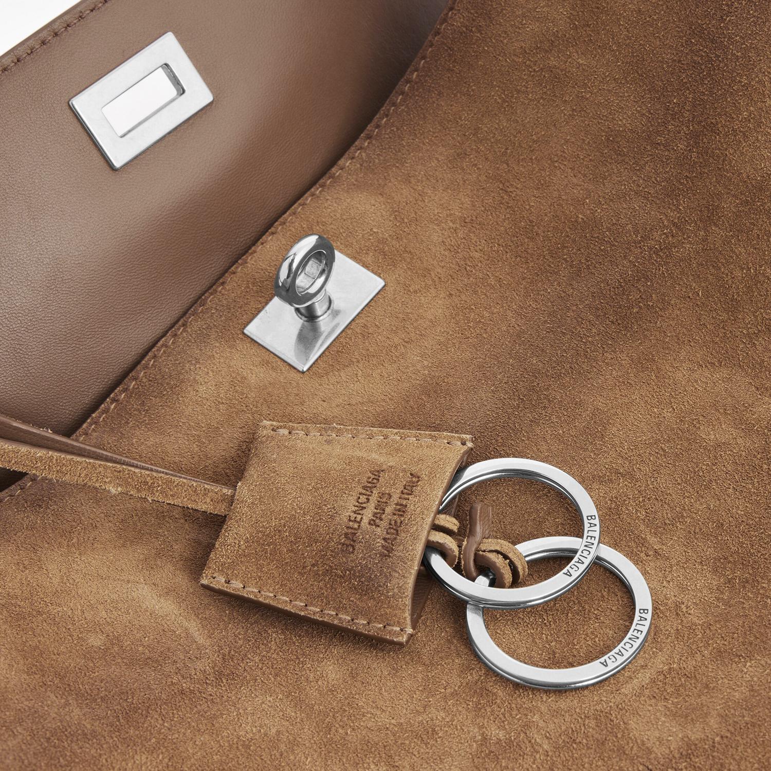 Balenciaga Medium Suede Rodeo Shoulder Bag