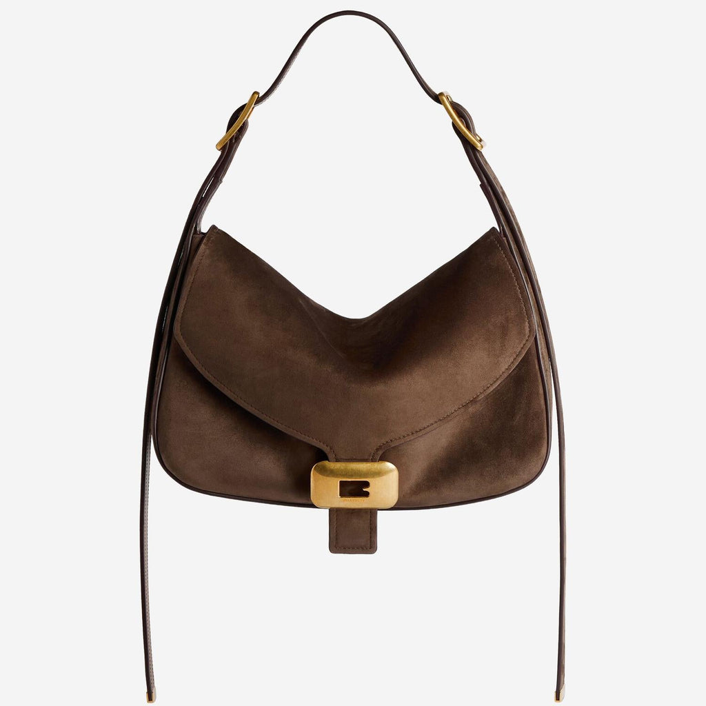 Balenciaga Brown Suede Cicca Shoulder Bag