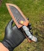 D2 Steel Full Tang Laser Engraved Blade Hunting knife