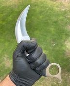Handmade D2 steel karambit knife