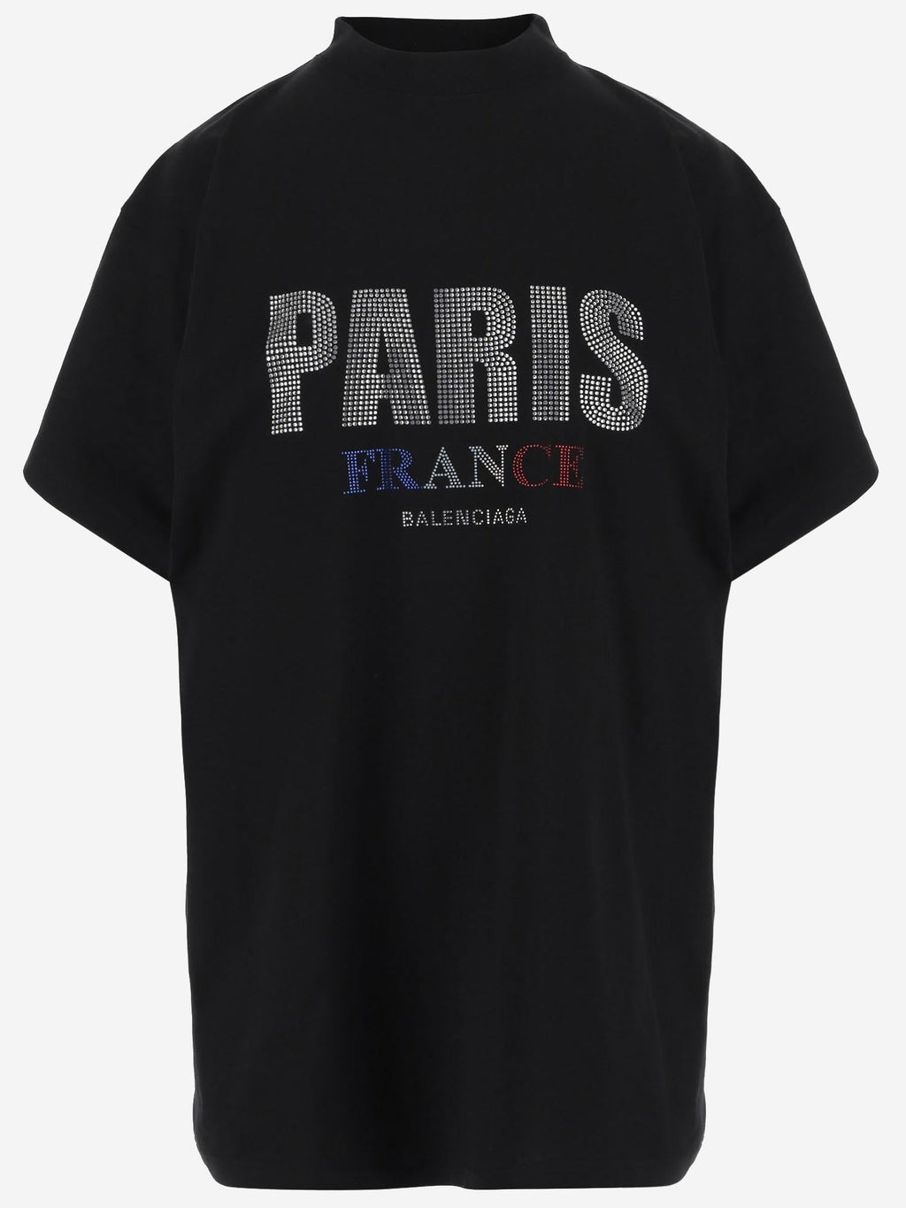 Balenciaga Rhinestone Cotton T-Shirt