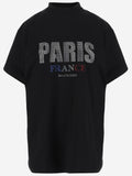 Balenciaga Rhinestone Cotton T-Shirt