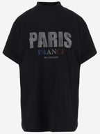Balenciaga Rhinestone Cotton T-Shirt