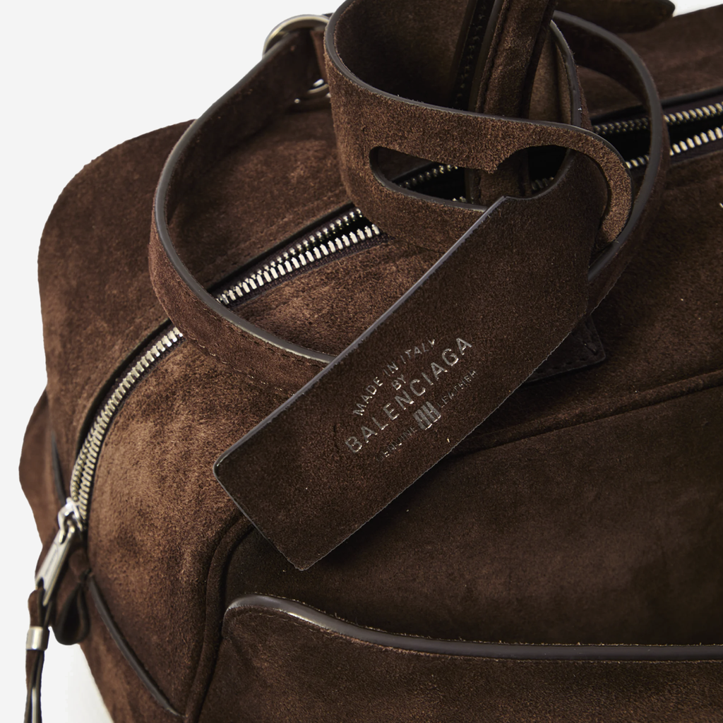 Balenciaga Small Bowling Bag in Dark Brown