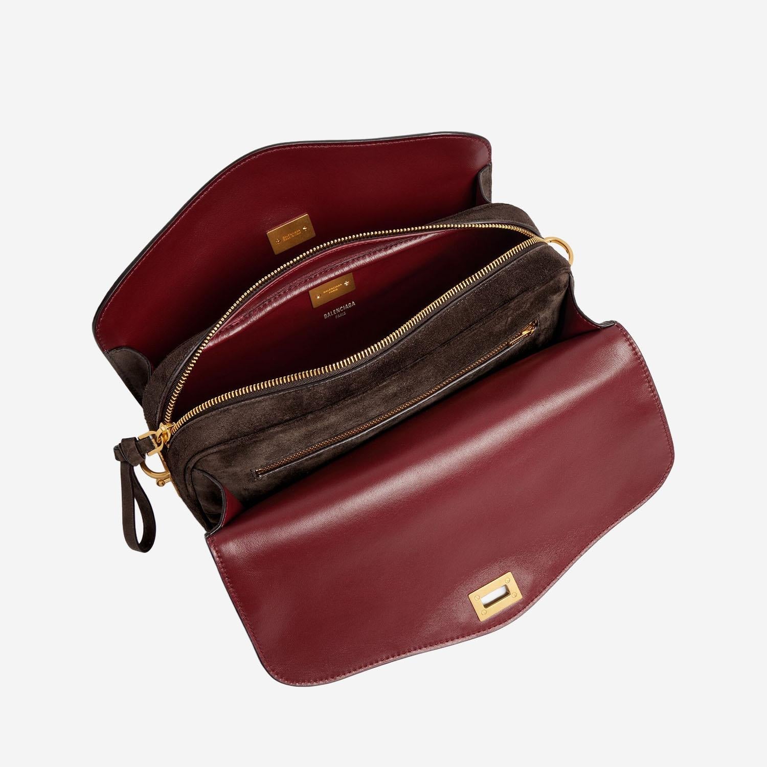 Balenciaga Dark Brown Suede Shoulder Bag