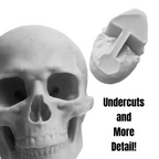4” Skull Silicone Mold