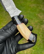 Handmade Damascus Steel Hunting Knife