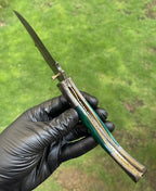 Custom Handmade Damascus Blade EDC Folding Pocket Knife