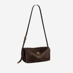 Balenciaga Dark Brown Suede Shoulder Bag
