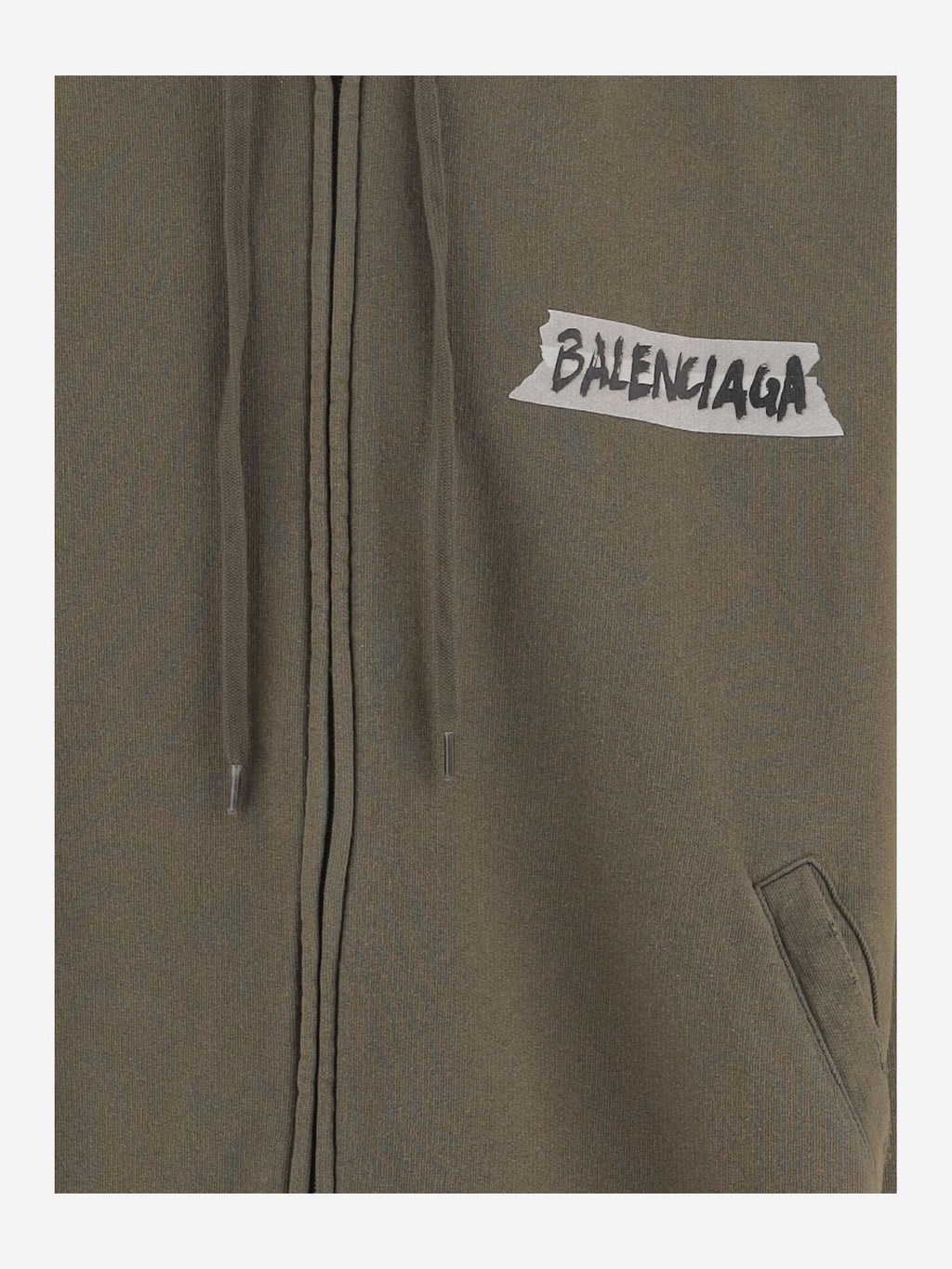 Balenciaga Masking Tape Cotton Sweatshirt