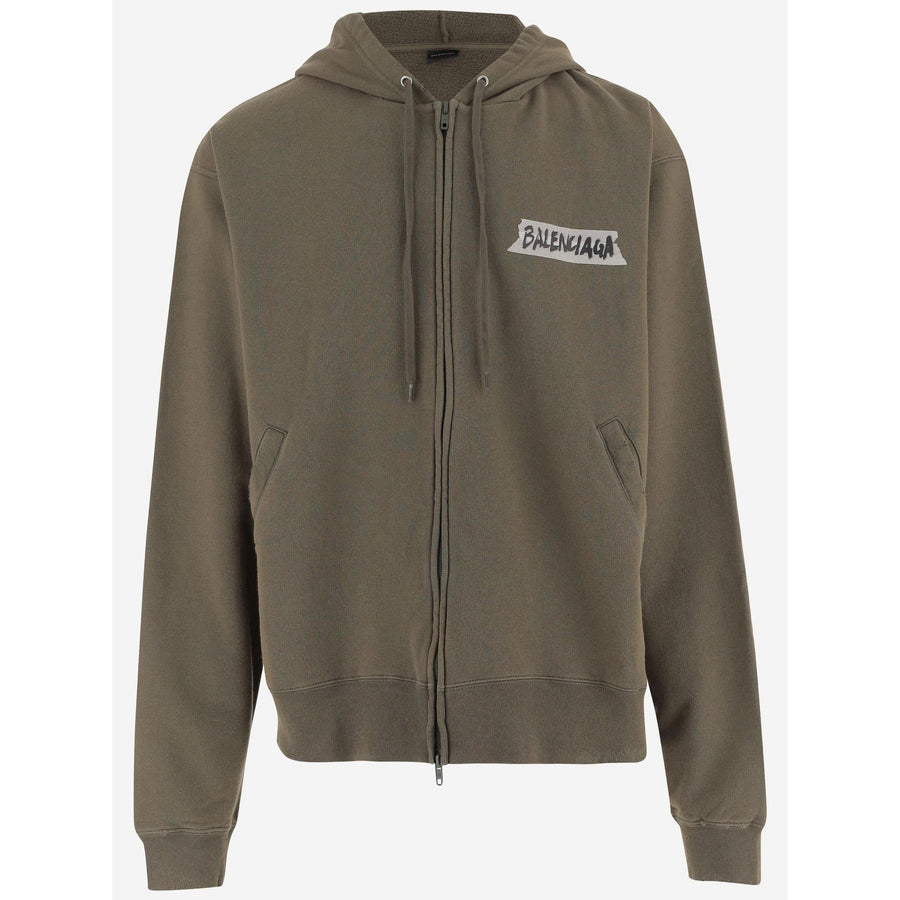Balenciaga Masking Tape Cotton Sweatshirt