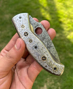 Custom Handmade Damascus steel Blade EDC Folding Pocket Knife