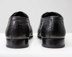 The Randor Black Crocodile Leather Oxford Men Shoe