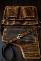 Buffalo Leather Messenger