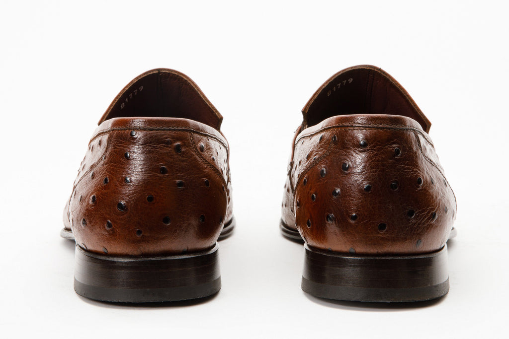 The Johannesburg Brown Leather Dress Loafer Men  Shoe