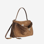 Balenciaga Medium Suede Rodeo Shoulder Bag