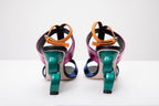 The Duffryn Multicolor T-Strap Leather Women Sandal