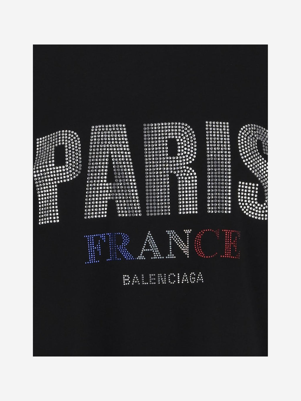 Balenciaga Rhinestone Cotton T-Shirt