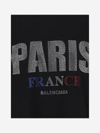 Balenciaga Rhinestone Cotton T-Shirt
