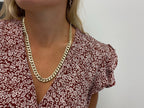 Cuban Link Diamond Cut 14K Gold Filled Necklace 24" Chain and 8.5" Bracelet Jewelry Chain Set