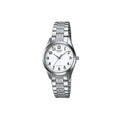 Casio Women's Silver Stainless Steel Analog Watch with White Dial - LTP-1274D-7B