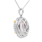 2.39ct Opal Diamond Fashion Pendants 10KT White Gold