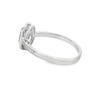 .61ct Mystic Fire Topaz Diamond Ring 10KT White Gold