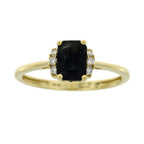 1.38ct Sapphire Diamond Ring 14KT Yellow Gold