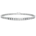 Lab Grown Diamond Tennis Bracelet Sterling Silver